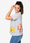 Winnie The Pooh & Friends Cropped T-Shirt Piglet Eeyore Tigger, , on-hover image number null