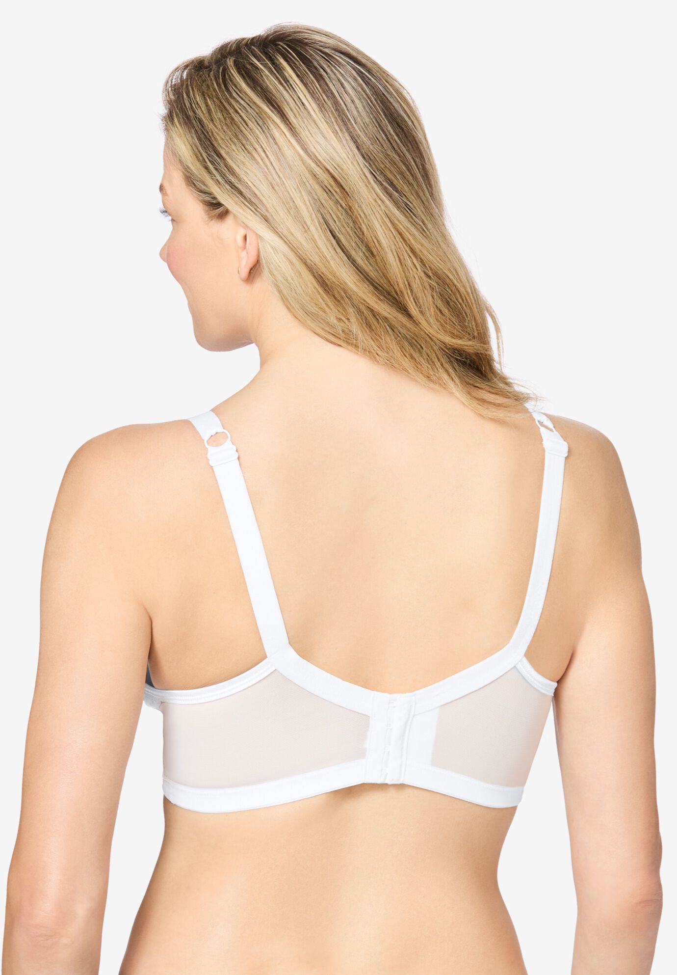 Stay-Cool Wireless Wicking T-Shirt Bra, BLACK, on-hover image number 1