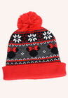 Disney Adult Minnie Mouse Knit Beanie Hat & Texting Gloves Red Gray 2-Pc Set, , alternate image number null