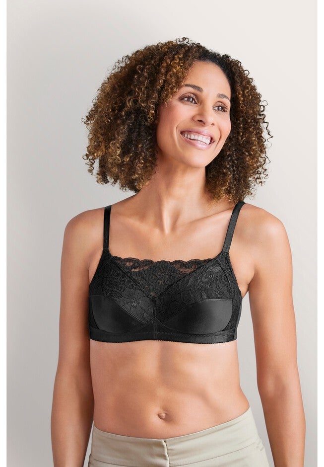 Amoena Isabel Wire Free Camisole Bra 2118, BLACK, hi-res image number 0
