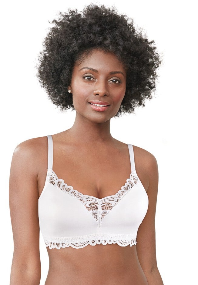 Lace Desire™ Tailored Convertible Wirefree Bra , WHITE, hi-res image number null