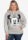Disney Minnie Mouse Peeking Hoodie Sweatshirt Gray, , alternate image number null