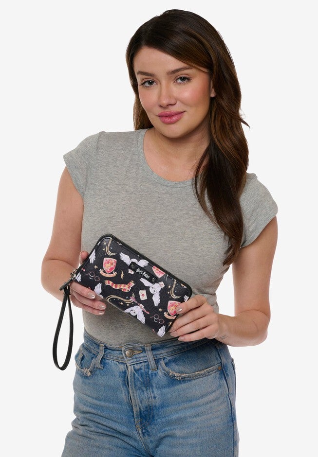 Harry Potter Wallet All-Over Print Zip Around Wristlet Strap, , alternate image number 5