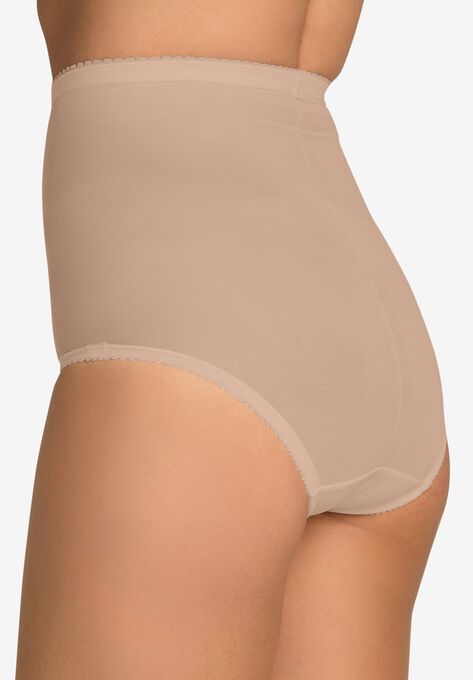SECRET SOLUTIONS® HIGH-WAIST MESH SHAPING BRIEF, , on-hover image number null