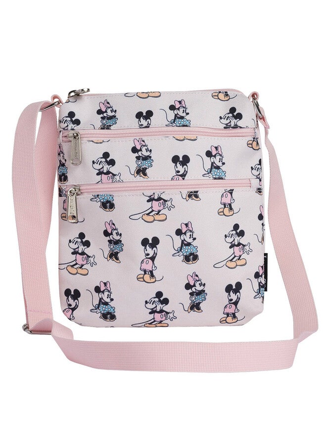 Loungefly x Disney Minnie and Mickey Mouse Passport Bag All-Over Pastel, , alternate image number 2
