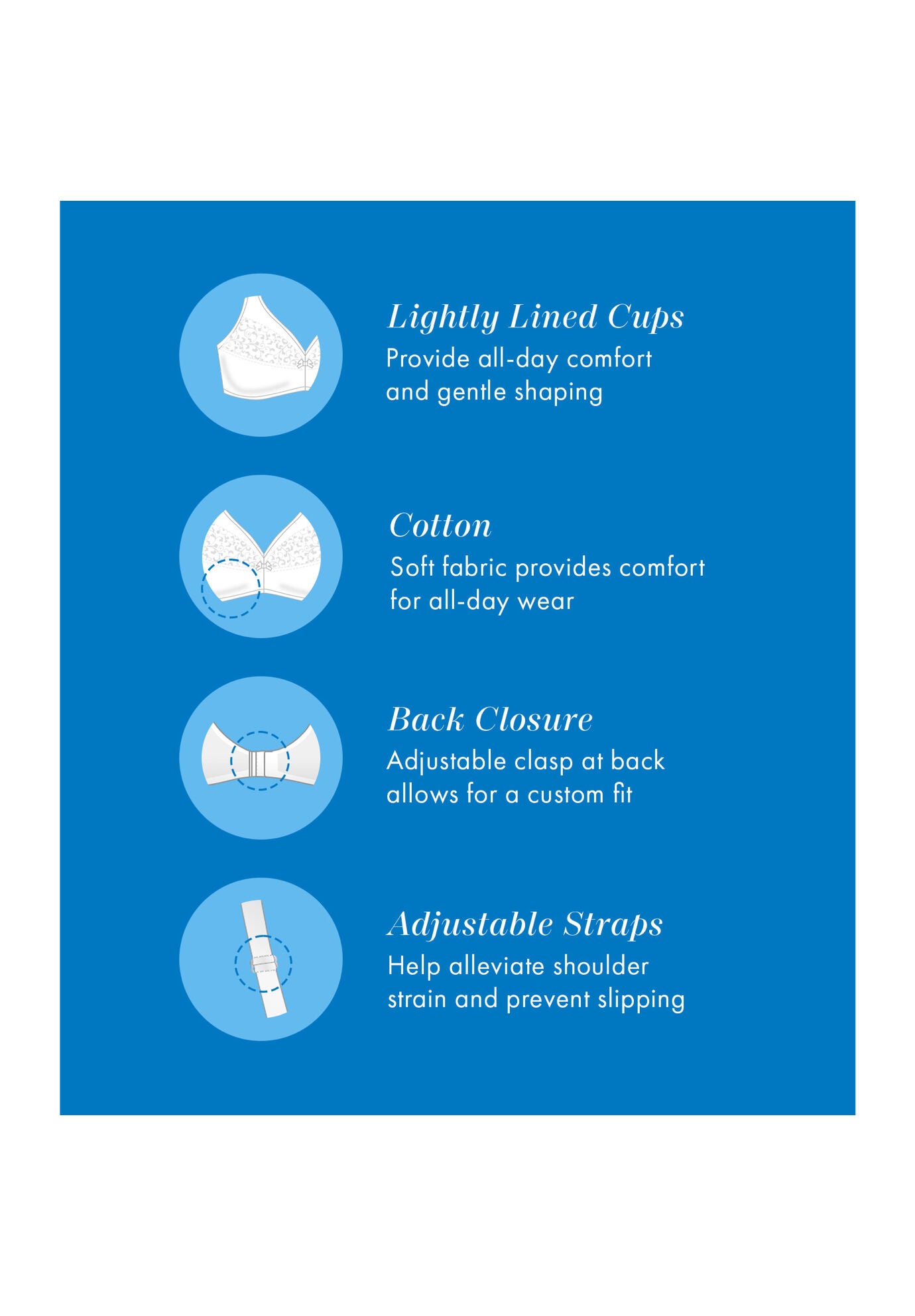 Bestform 5006233 Floral Trim Wireless Cotton Bra With Lightly-Lined Cups, , alternate image number 4