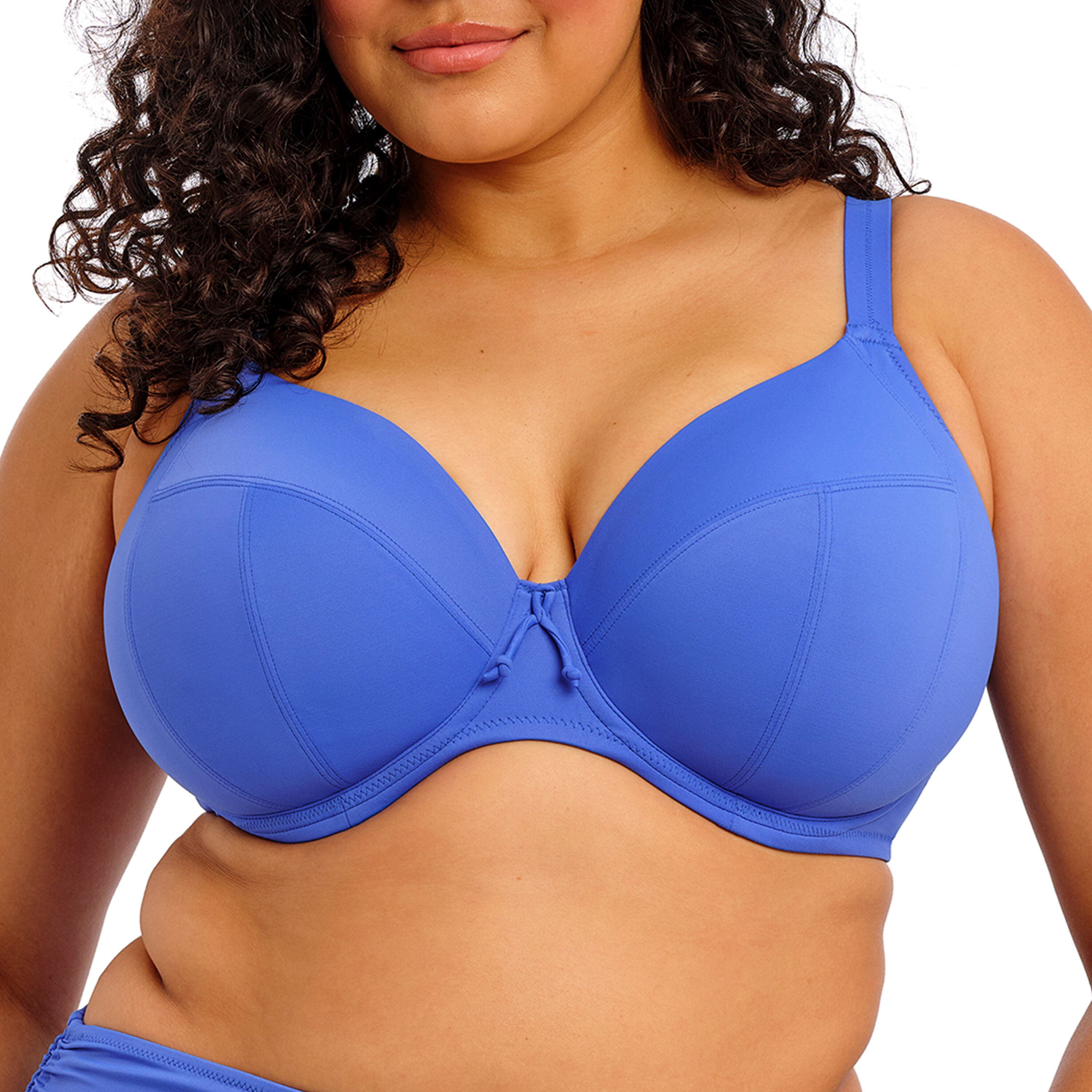 Plain Sailing Underwire Plunge Bikini Top, AZURE, hi-res image number 0