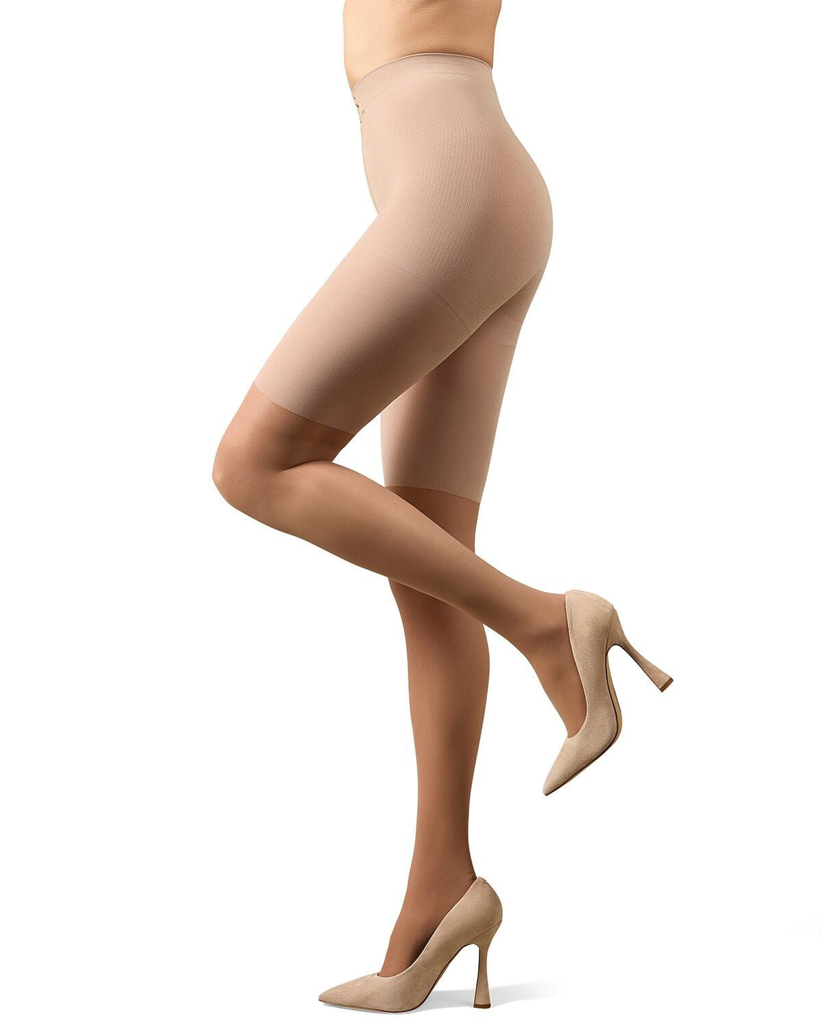 Half & Half Support Leg Tights, NUDE, hi-res image number 0