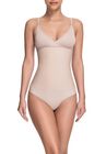 Celebrity Style Soft Cup Bodysuit, BEIGE, hi-res image number null