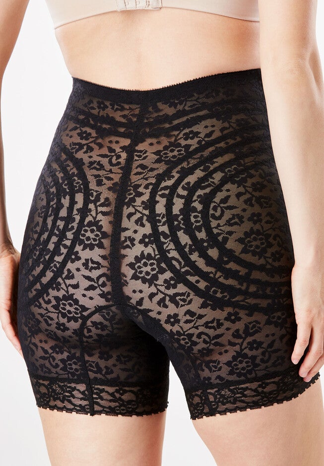 Jacquard Lace Shaping Thigh Slimmer , , on-hover image number null