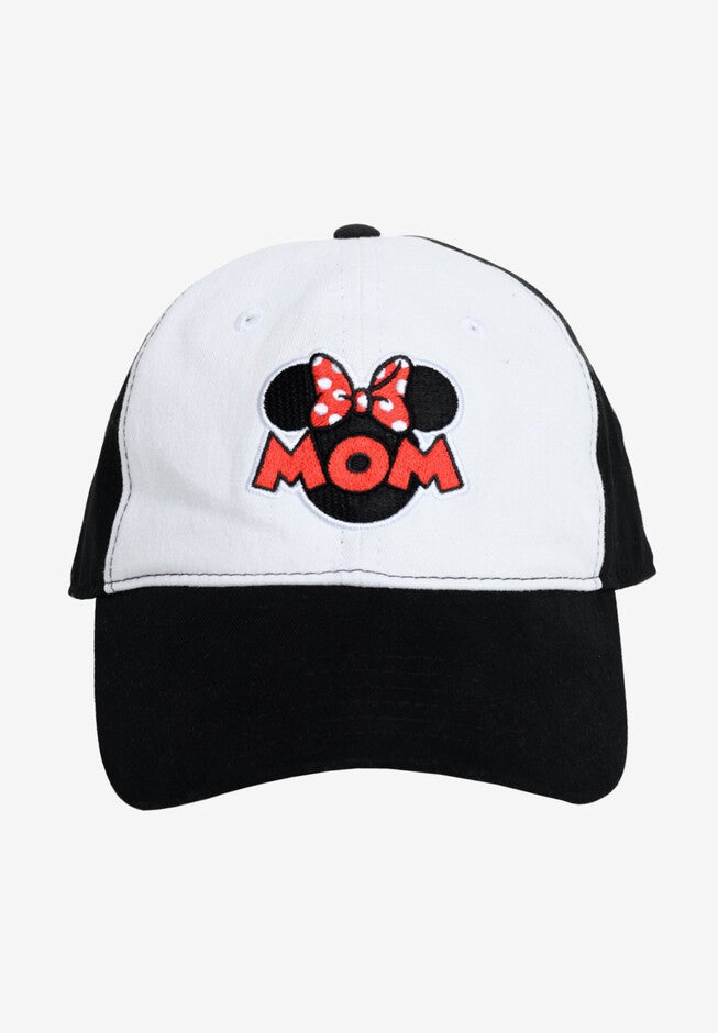 Minnie Mouse Mom Baseball Hat Black & White, MULTI, hi-res image number 0