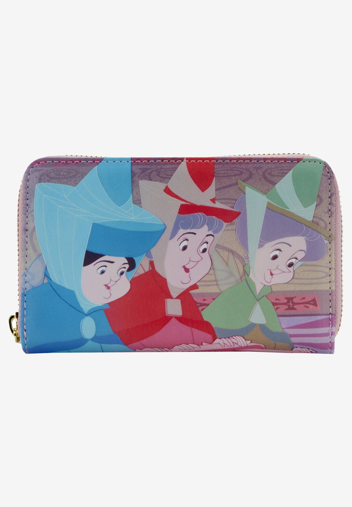 Loungefly X Disney Zip Around Wallet Sleeping Beauty Aurora Maleficent, MULTI, hi-res image number 0
