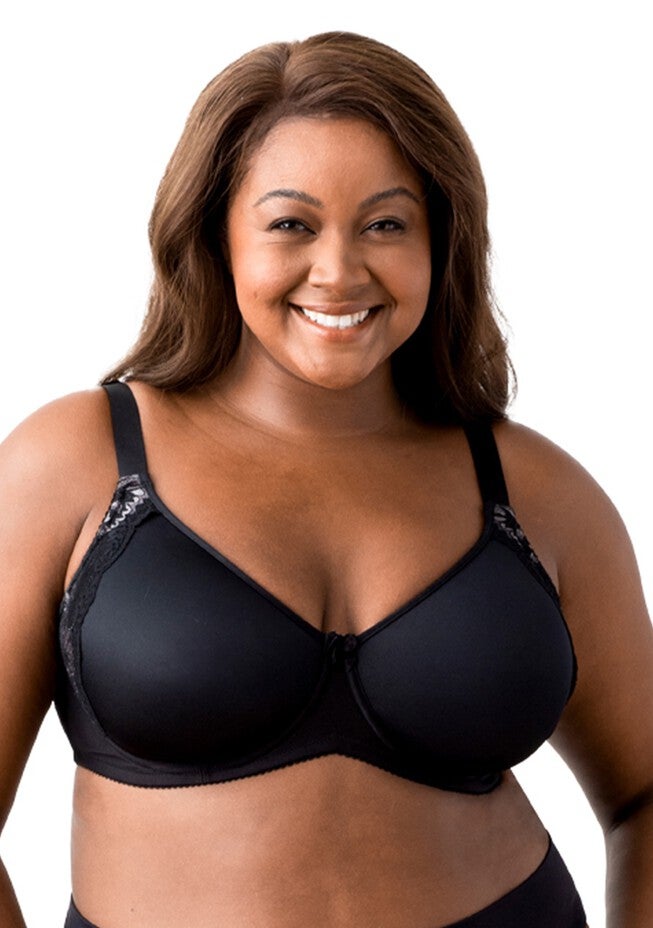 Fancy Smooth Curves Underwire Bra, BLACK, hi-res image number null