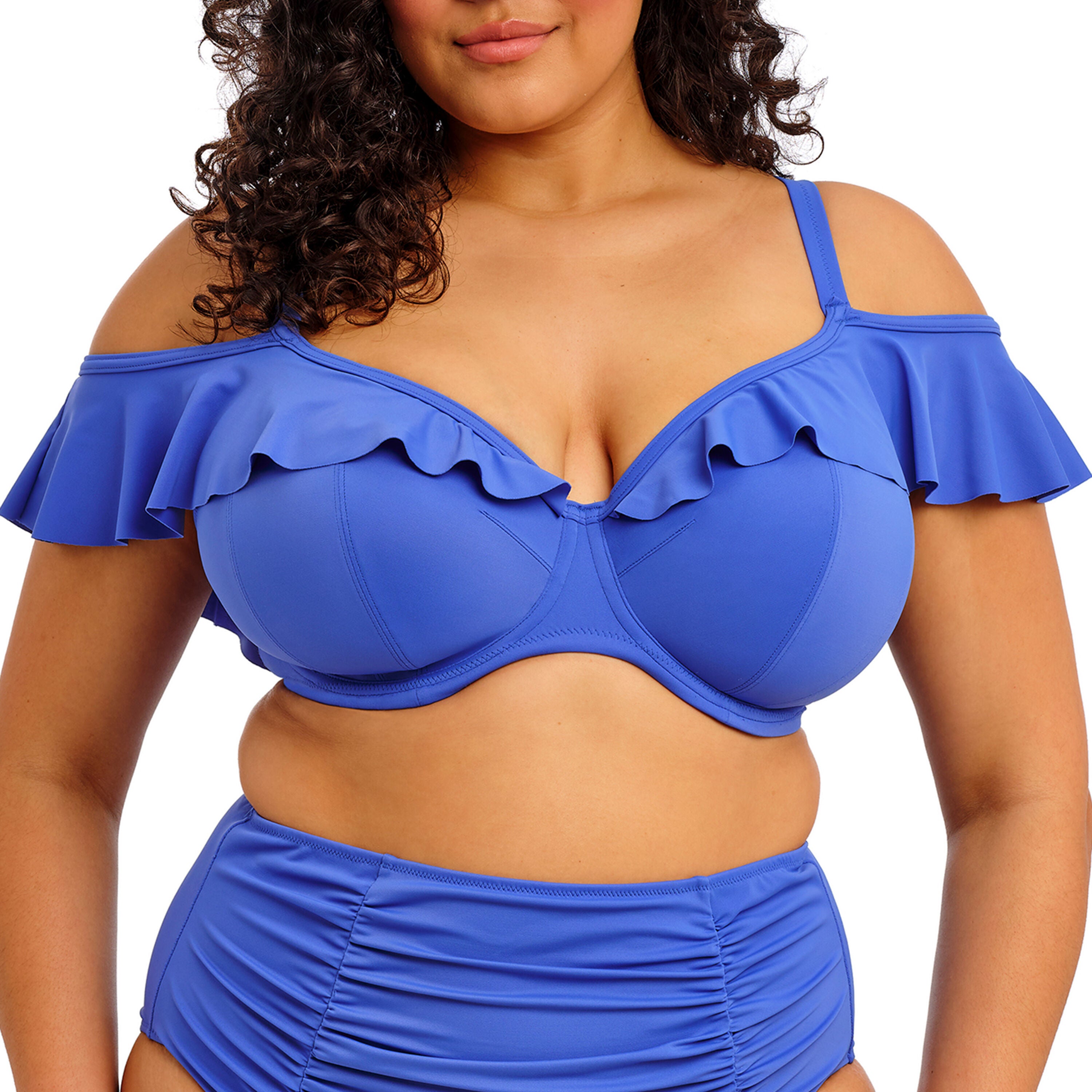 Plain Sailing Underwire Plunge Bikini Top, AZURE, hi-res image number 0
