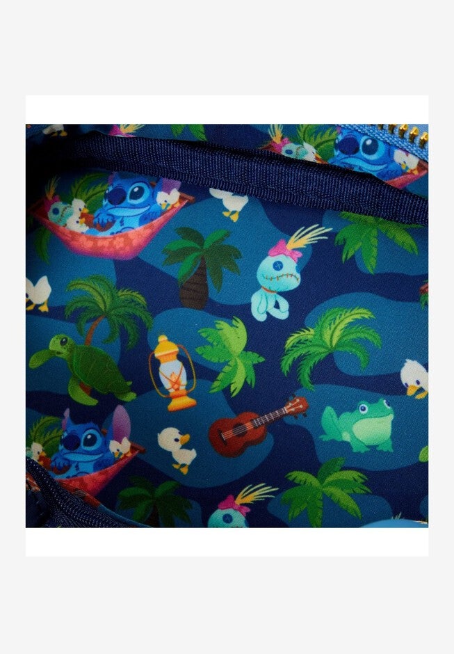 Loungefly x Disney Stitch Camping Crossbuddies Bag, BLUE, alternate image number null