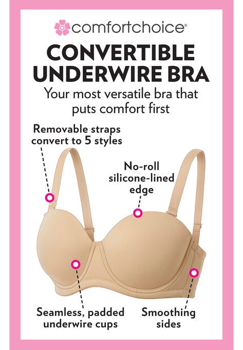 Convertible Underwire Bra, , alternate image number null
