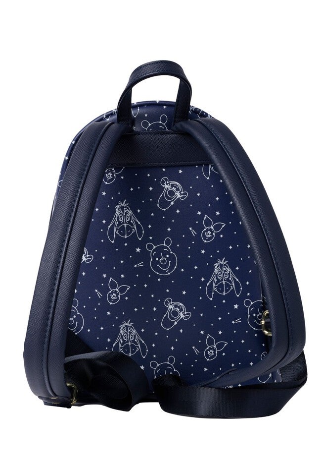 Loungefly x Disney Winnie the Pooh Constellation Mini Backpack Glow-In-the-Dark, BLUE, on-hover image number 1