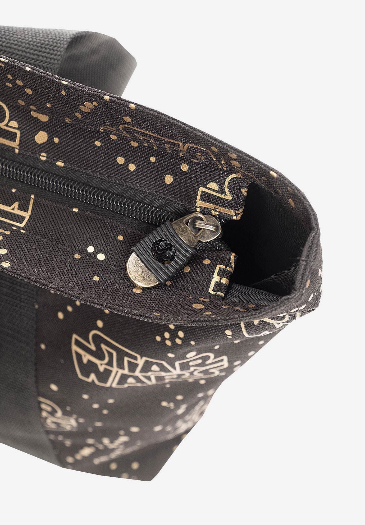 Star Wars Zippered Travel Tote Bag All-over Metallic Logo Shoulder Handbag, , alternate image number 4