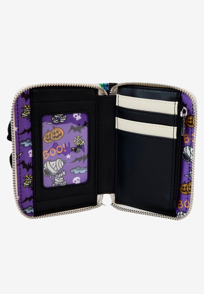 Loungefly x Peanuts Snoopy Mummy Zip Around Wallet, BLACK, alternate image number null
