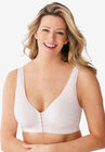Wireless Front-Close Cotton Comfort Bra, LIGHT PINK, hi-res image number null