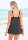 Tiered-Ruffle Crochet Swim Dress, , on-hover image number null
