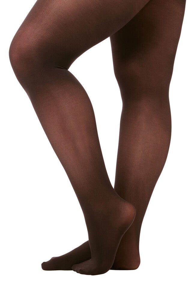 Opaque Control Top Tights, BLACK 2, hi-res image number 0
