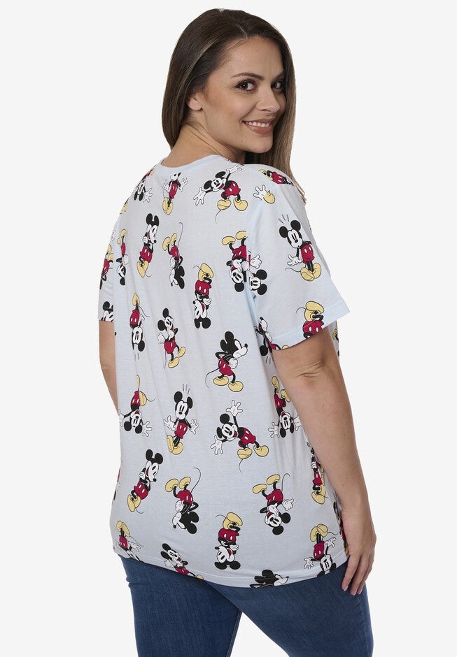 Disney Mickey Mouse Expressions All-Over Print T-Shirt, , on-hover image number null
