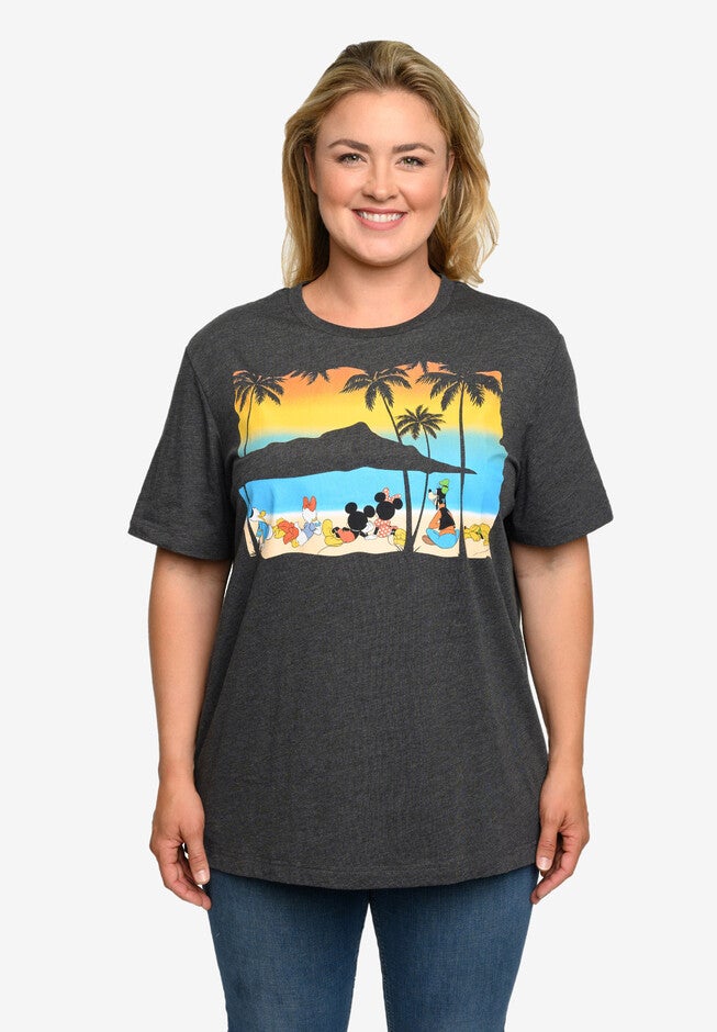 Mickey Mouse & Friends Sunset T-Shirt Charcoal, , alternate image number 2