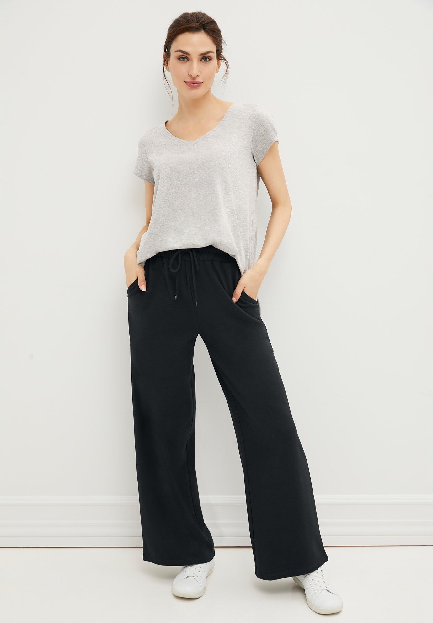 Wide Leg French Terry Sweatpant
