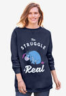 Disney Long-Sleeve Fleece Sweatshirt French Blue Eeyore, FRENCH BLUE EEYORE, hi-res image number null