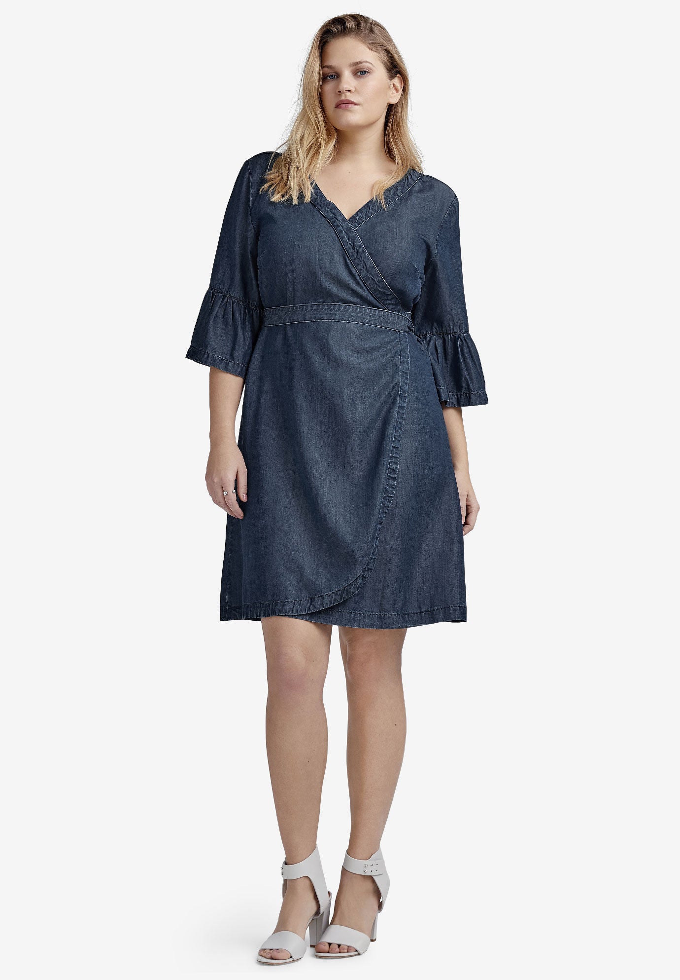 tencel wrap dress