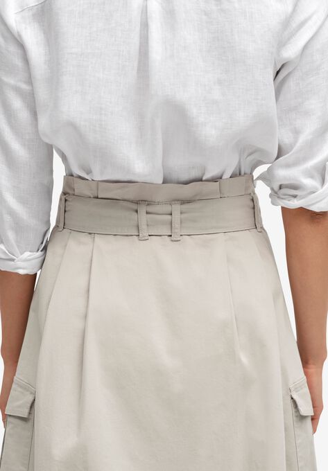 Button-Front Chino Skirt, , alternate image number null