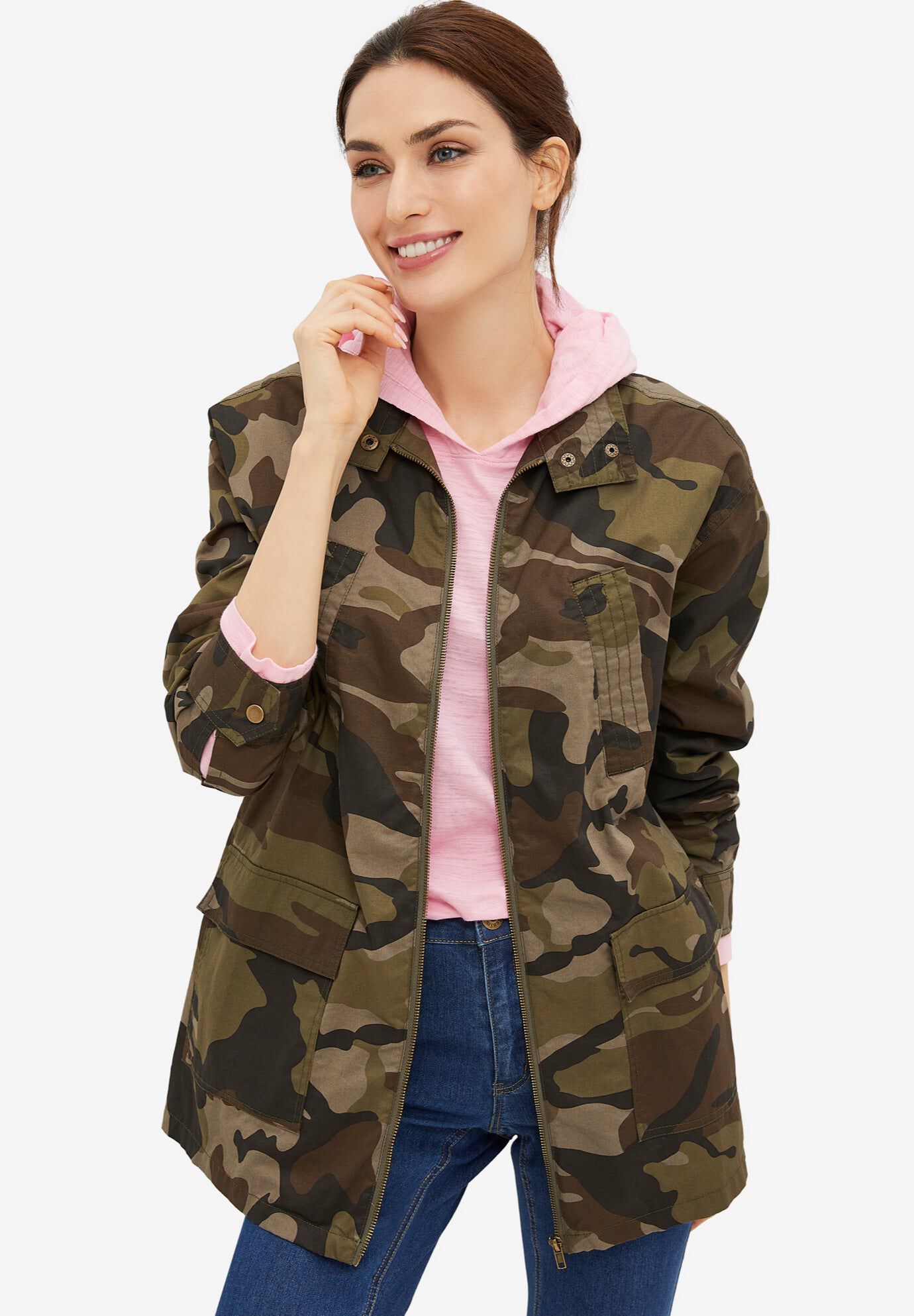 Camo Utility Jacket, CAMO, hi-res image number 0
