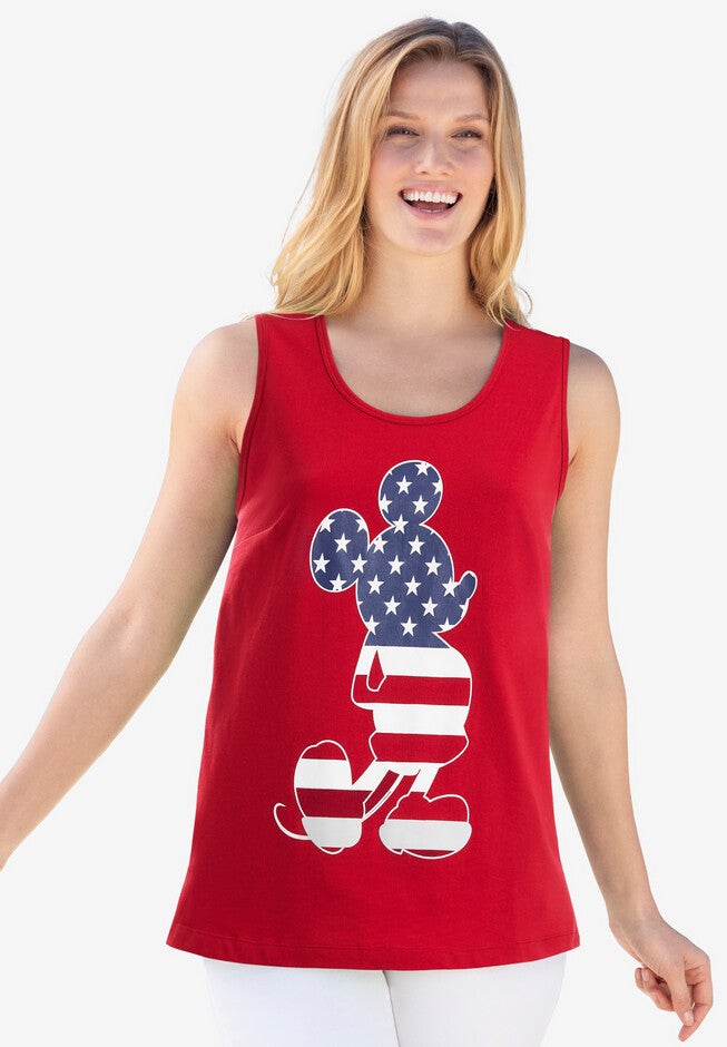 Red, White & Blue Mickey Tank, RED AMERICANA MICKEY, hi-res image number null