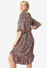 Ruffled Empire Dress, , on-hover image number 1