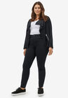 High-Waist Skinny Jeans, BLACK, hi-res image number null