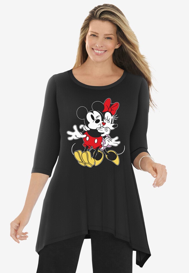 Disney Hanky-Hem Tunic, BLACK MICKEY MINNIE, hi-res image number null