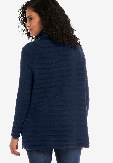Side Button Turtleneck Sweater, , alternate image number null