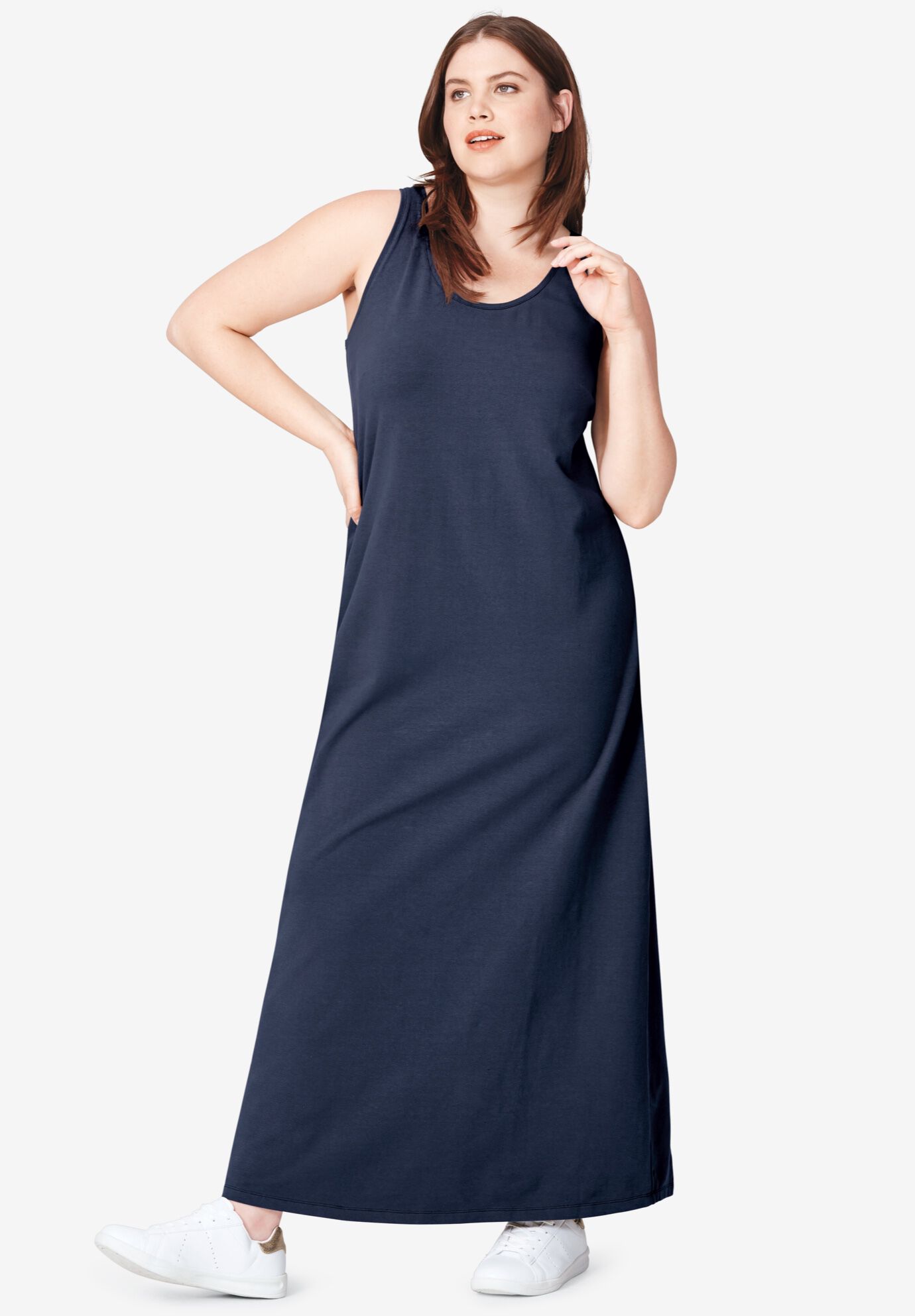 jessica london denim maxi dress