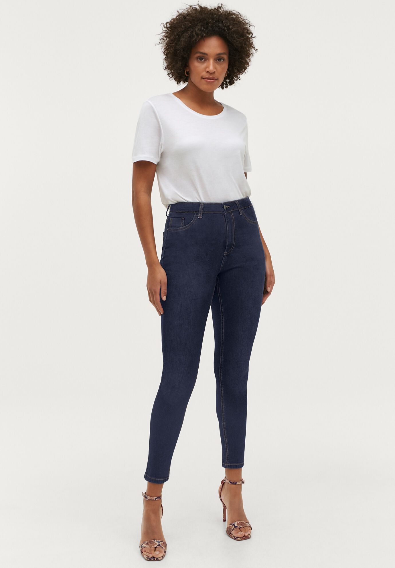 Slim Stretch 5 Pocket Skinny Jeans, DARK WASH, alternate image number 4
