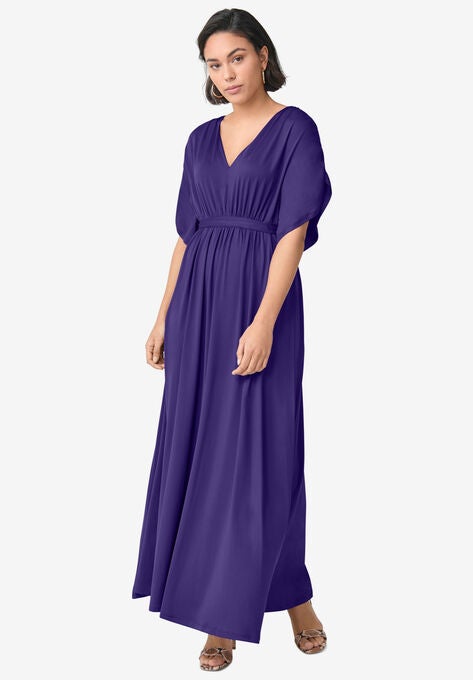 Knit Tie-Back Maxi, , alternate image number null