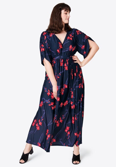 Harper Fit Flare Maxi By Ellos Plus Size Maxi Dresses