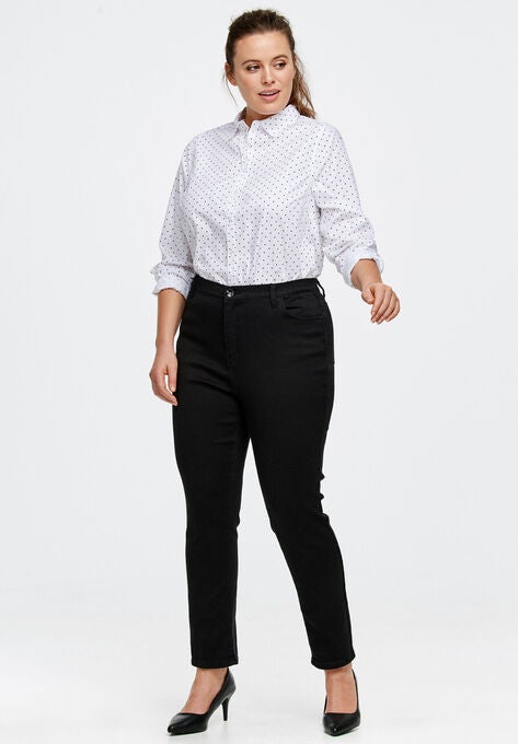 High-Waist Skinny Jeans, , alternate image number null