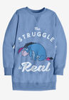 Disney Long-Sleeve Fleece Sweatshirt French Blue Eeyore, , alternate image number null