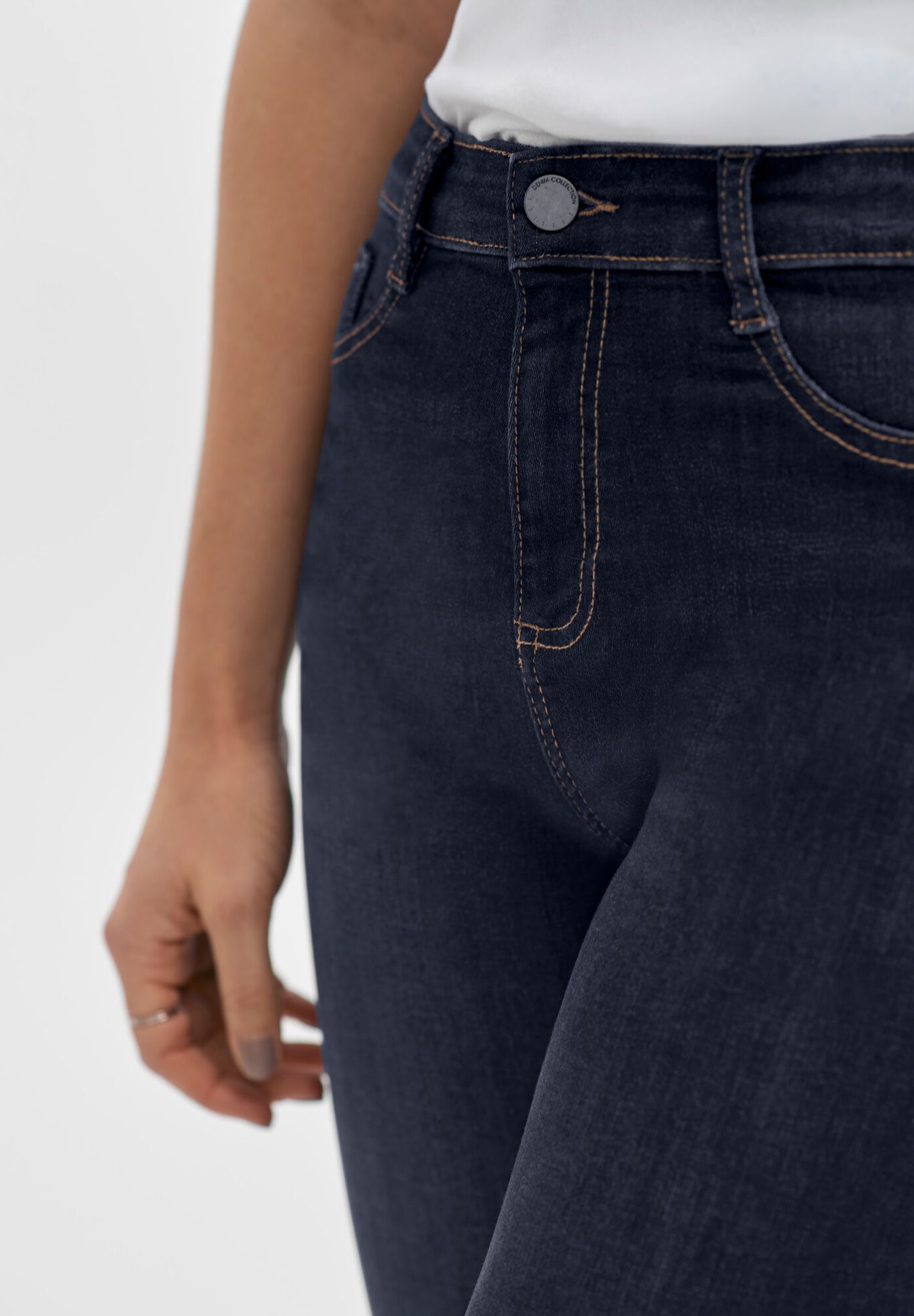 Slim Stretch 5 Pocket Skinny Jeans, DARK WASH, alternate image number 2