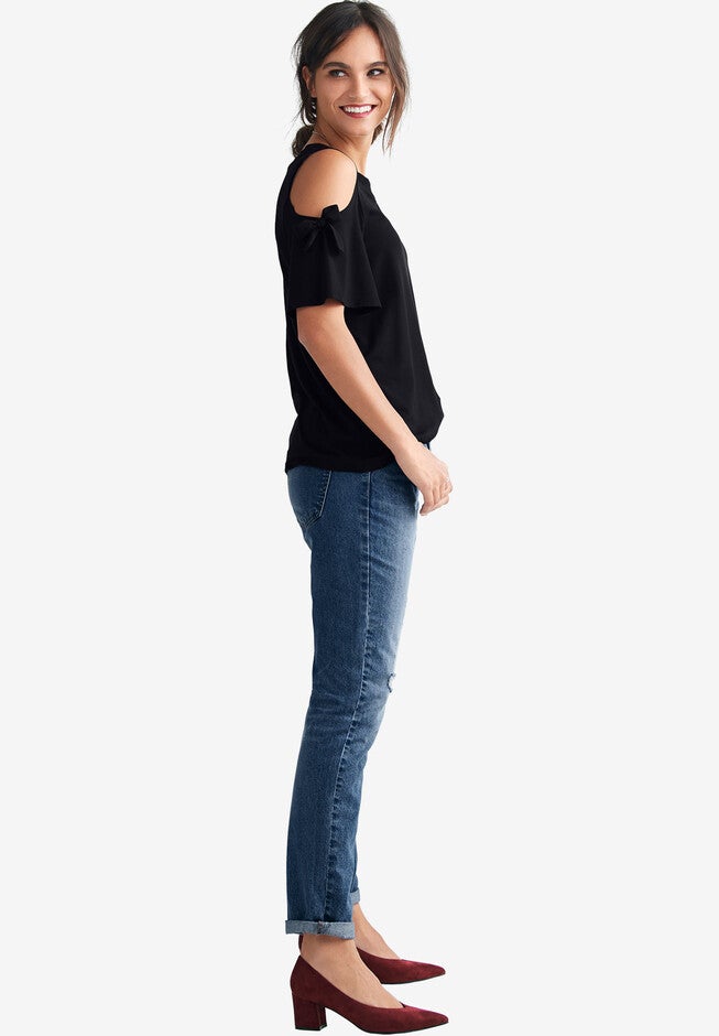 Cold-Shoulder Top, , alternate image number null