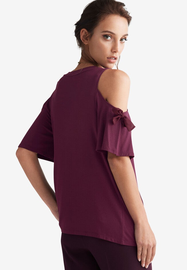 Cold-Shoulder Top, , on-hover image number null