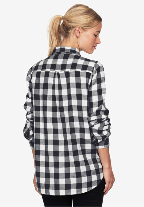 Plaid Flannel Shirt, , on-hover image number null
