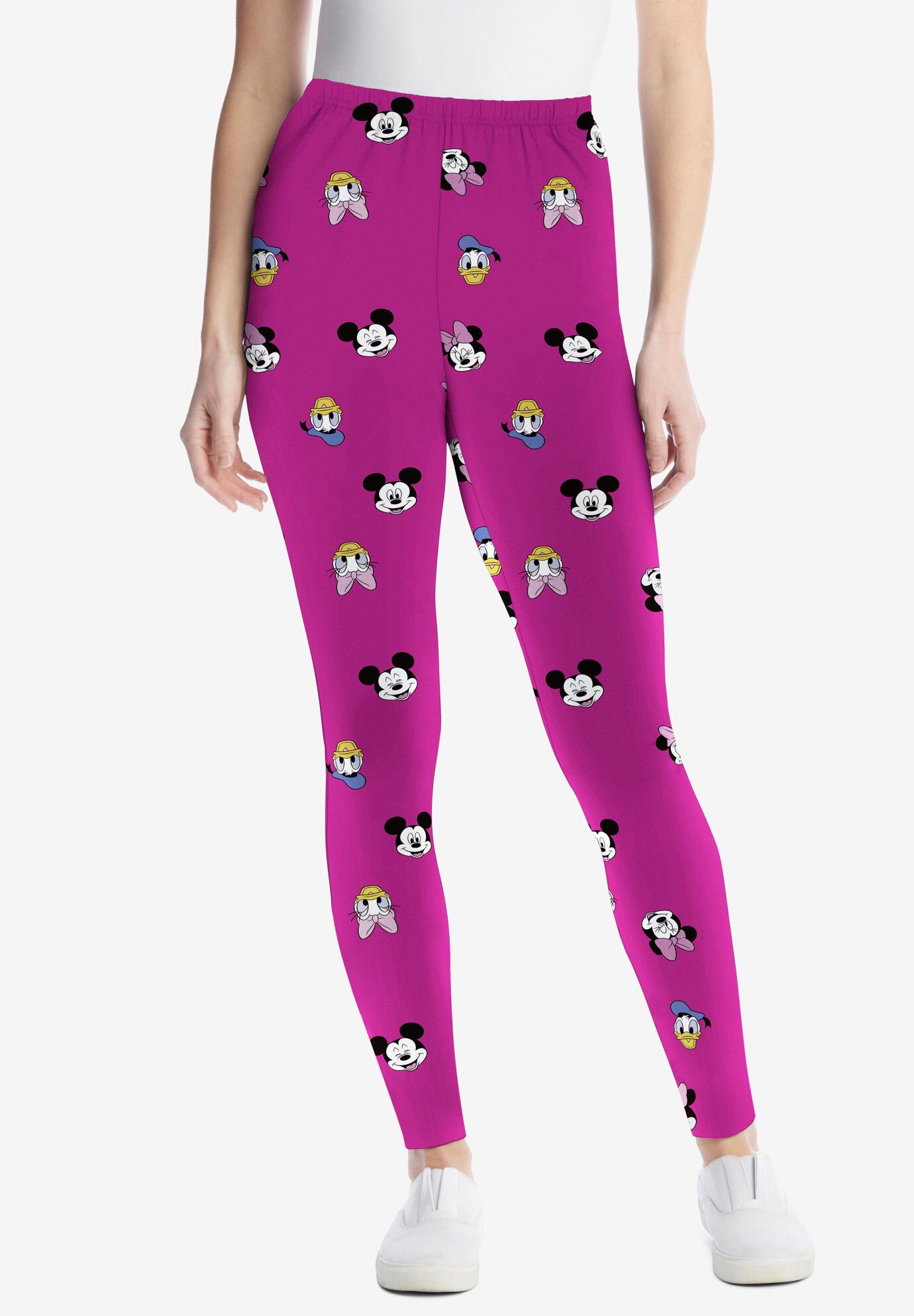 Disney Print Leggings, RASPBERRY ALLOVER MICKEY, hi-res image number 0