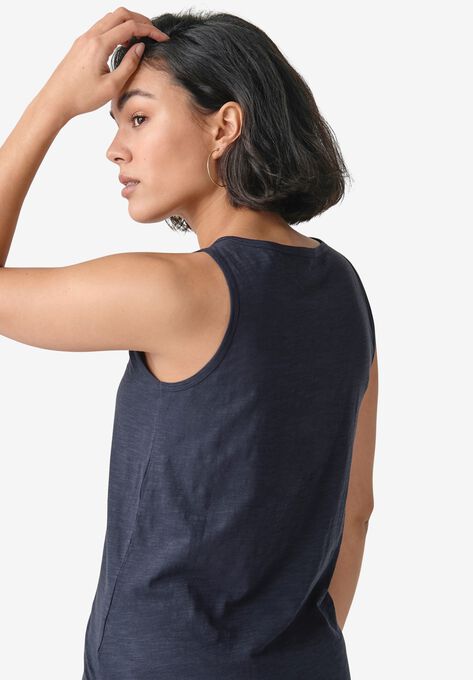 Knit Henley Tank, , on-hover image number null